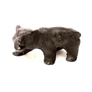 Vintage Miniature Bear Pewter Figurine